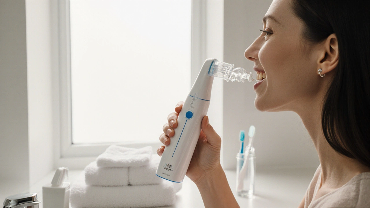 Co se dává do ústní sprchy? Všechno, co potřebujete vědět o správném používání