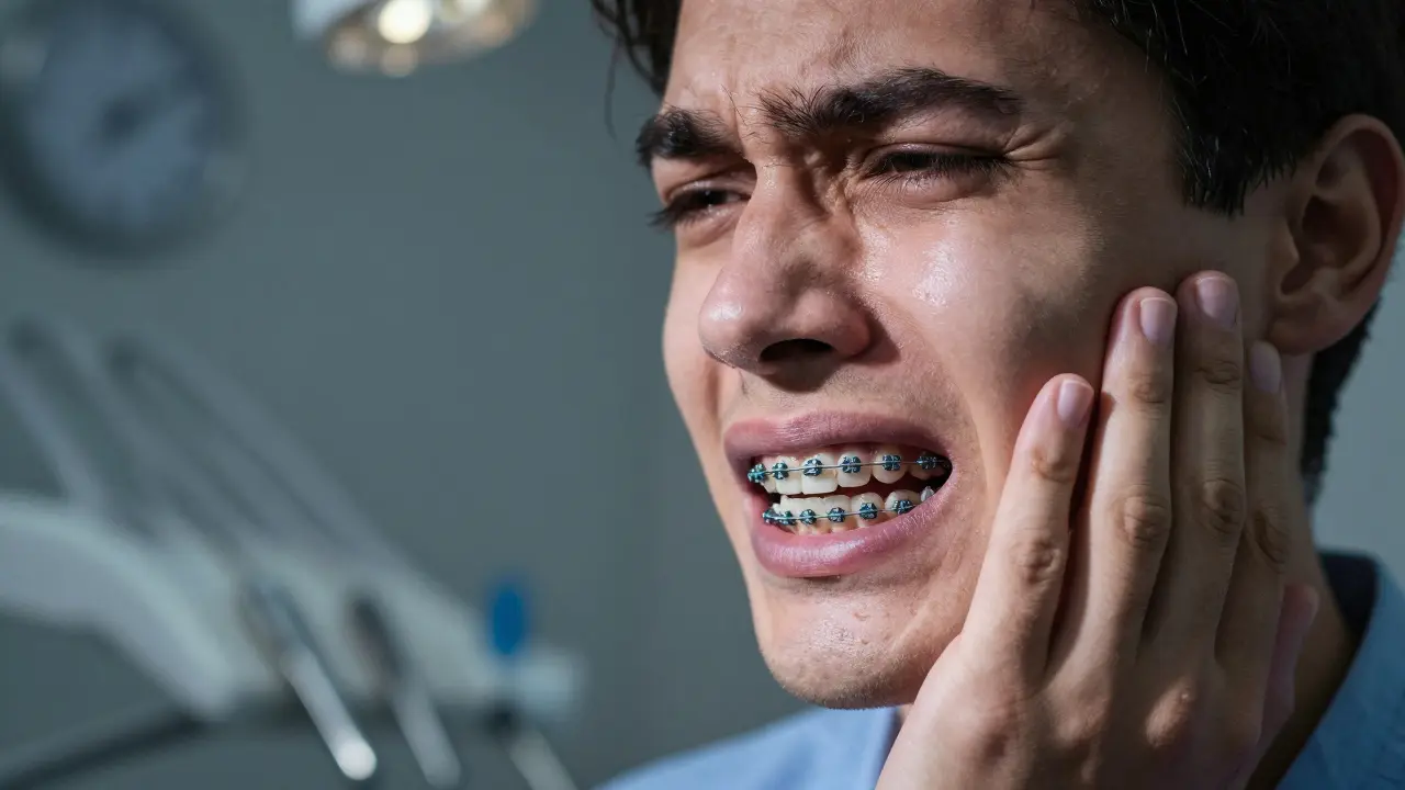 Jak bolí kaz v zubů a co s tím dělat, když máte fixní rovnátka