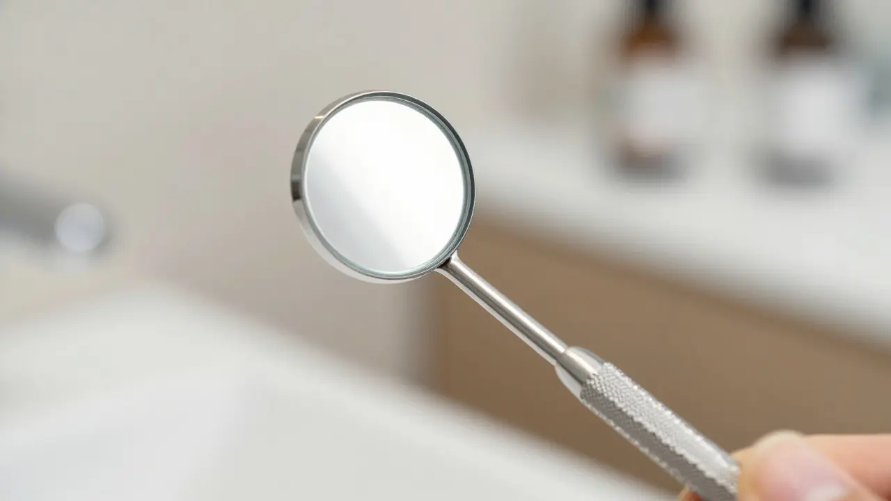 Dentální zrcátko: Jak ho používat pro kontrolu stavu zubních erozí